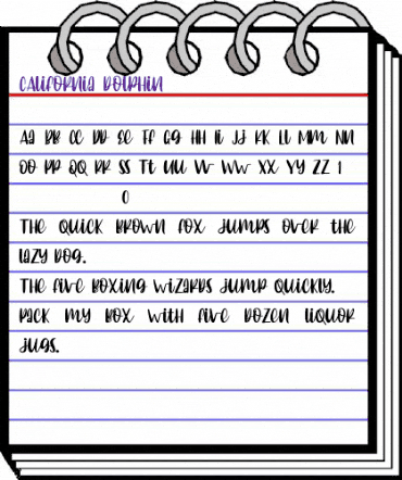 CAlifornia dolphin Regular animated font preview CAlifornia dolphin Regular animated font preview