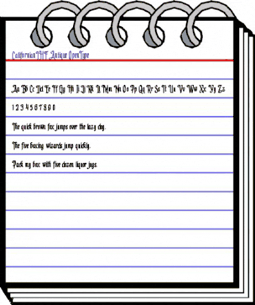 LHF Californian Antique Regular animated font preview LHF Californian Antique Regular animated font preview