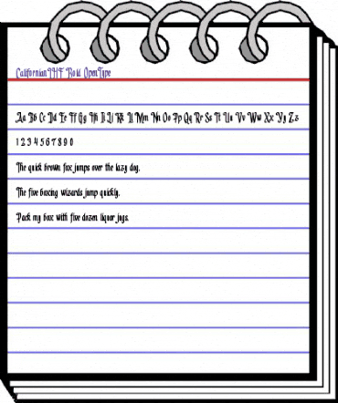 LHF Californian Bold Regular animated font preview LHF Californian Bold Regular animated font preview