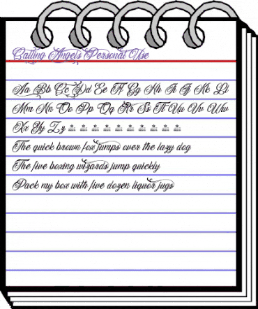 Calling Angels Personal Use Regular animated font preview Calling Angels Personal Use Regular animated font preview