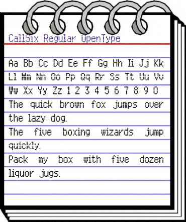 CallSix-Regular Regular animated font preview CallSix-Regular Regular animated font preview