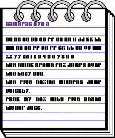Camera's Eye 2 Regular animated font preview