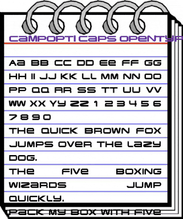 CampOpti-Caps Regular animated font preview CampOpti-Caps Regular animated font preview