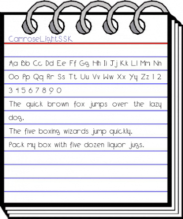 CamroseLightSSK Regular animated font preview CamroseLightSSK Regular animated font preview