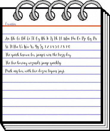 Camsia Regular animated font preview Camsia Regular animated font preview