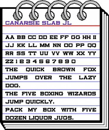 Canarsie Slab JL Regular animated font preview Canarsie Slab JL Regular animated font preview