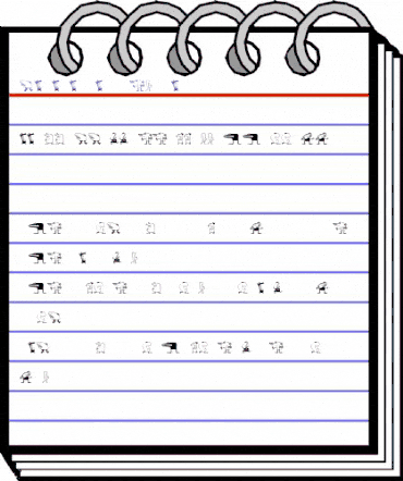 Canavarlar Regular animated font preview