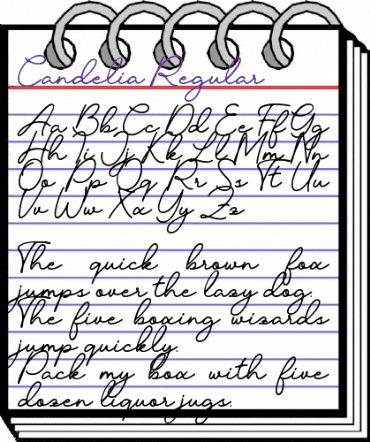 Candelia Regular animated font preview Candelia Regular animated font preview