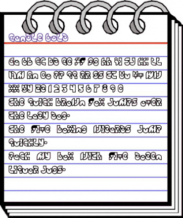 Candle Bold animated font preview