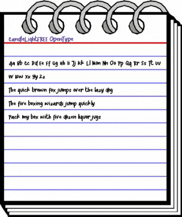 Candle Light FREE Regular animated font preview Candle Light FREE Regular animated font preview