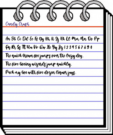 Candy Crush Regular animated font preview