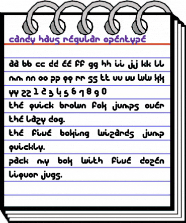 Candy Haus Regular animated font preview