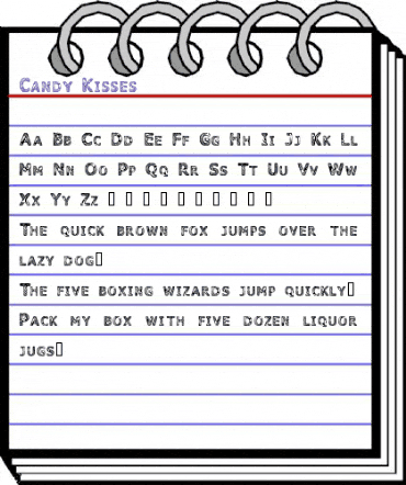 Candy Kisses Regular animated font preview Candy Kisses Regular animated font preview