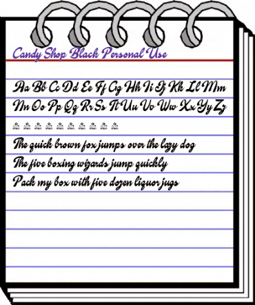 Candy Shop Black Personal Use Regular animated font preview Candy Shop Black Personal Use Regular animated font preview