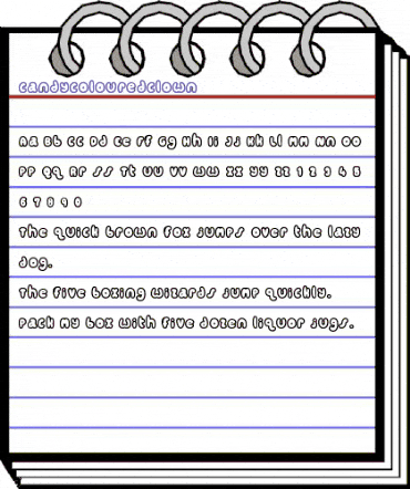 Candy coloured clown Regular animated font preview Candy coloured clown Regular animated font preview