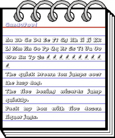 Candy Pop! FFP animated font preview