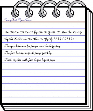 Cangkhoi Regular animated font preview Cangkhoi Regular animated font preview