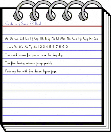 Canterbury Sans RR Bold animated font preview Canterbury Sans RR Bold animated font preview