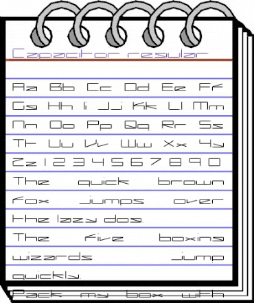 Capacitor regular animated font preview Capacitor regular animated font preview