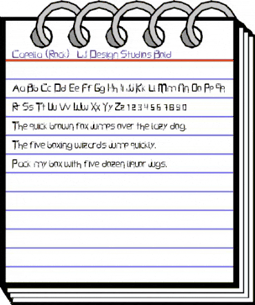 Capella (Rock) - LJ Design Studios Bold animated font preview