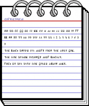 Capricorn38 Medium animated font preview