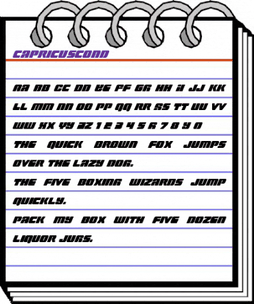 Capricus Condensed Condensed animated font preview Capricus Condensed Condensed animated font preview