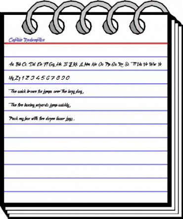 Captain Redemption Regular animated font preview Captain Redemption Regular animated font preview