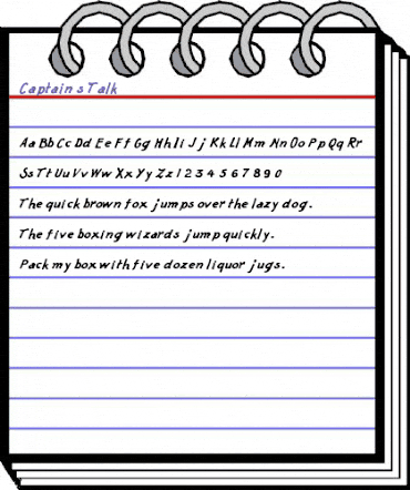 Captain's Talk Regular animated font preview Captain's Talk Regular animated font preview
