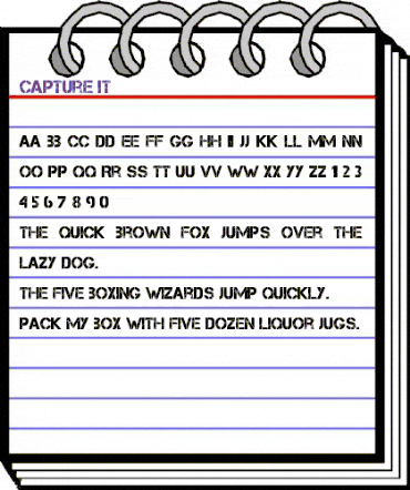 Capture it Regular animated font preview Capture it Regular animated font preview