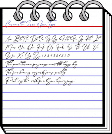 Caramello Free Regular animated font preview Caramello Free Regular animated font preview