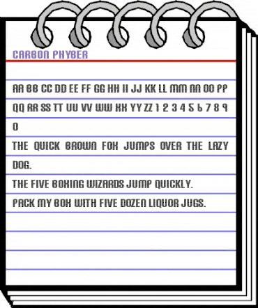 Carbon Phyber Regular animated font preview Carbon Phyber Regular animated font preview