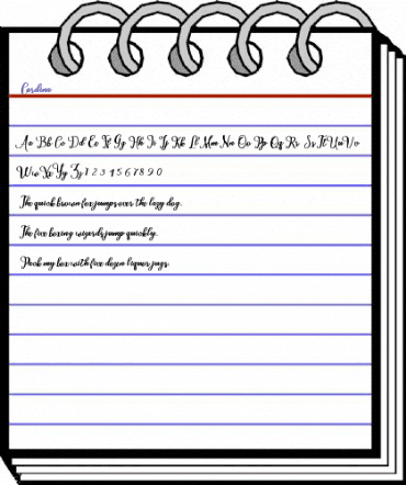 Cardina Regular animated font preview Cardina Regular animated font preview