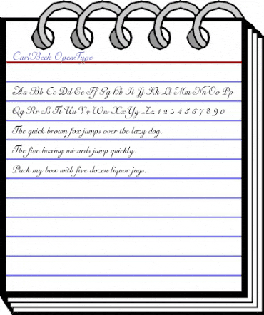 CarlBeck Regular animated font preview CarlBeck Regular animated font preview