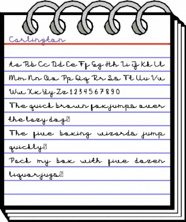 Carlington Regular animated font preview Carlington Regular animated font preview