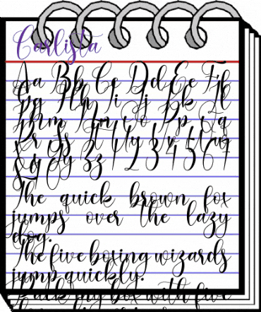 Carlista Regular animated font preview