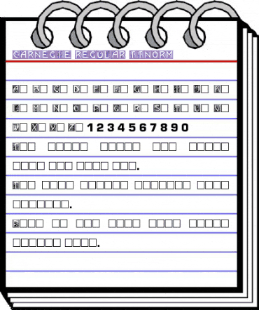 Carnegie Regular animated font preview Carnegie Regular animated font preview