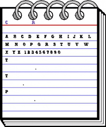 Carnival Rimmed Open Shadow animated font preview