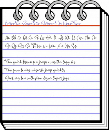 Carnollia Signature Personal Us Regular animated font preview Carnollia Signature Personal Us Regular animated font preview