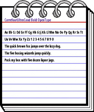 CarrefourUltraCond Bold animated font preview