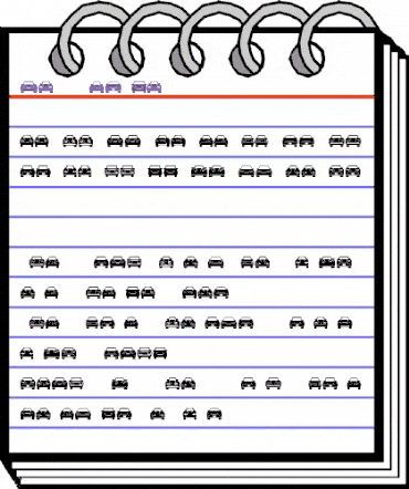 Cars Regular animated font preview