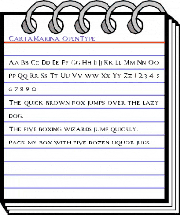 Carta Marina Regular animated font preview Carta Marina Regular animated font preview