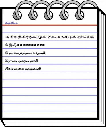 CarteBlanche Regular animated font preview