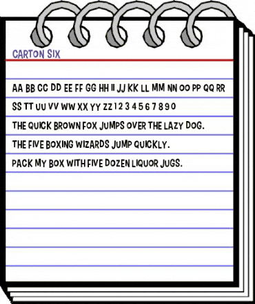 Carton Six Regular animated font preview Carton Six Regular animated font preview