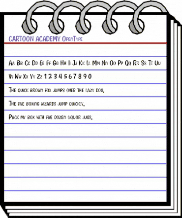 CARTOON ACADEMY Regular animated font preview CARTOON ACADEMY Regular animated font preview