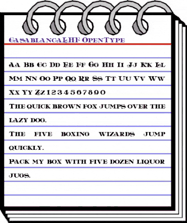 LHF Casablanca Regular animated font preview LHF Casablanca Regular animated font preview