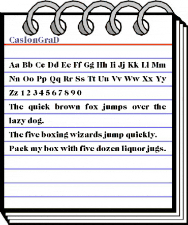 CaslonGraD Regular animated font preview CaslonGraD Regular animated font preview