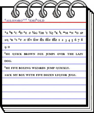 CaslonProSSK SemiBold animated font preview CaslonProSSK SemiBold animated font preview