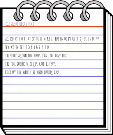 Cassandra Bold animated font preview