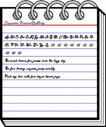 Cassandre_PersonalUseOnly Regular animated font preview