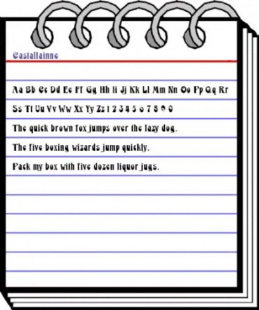Castallainne Regular animated font preview Castallainne Regular animated font preview